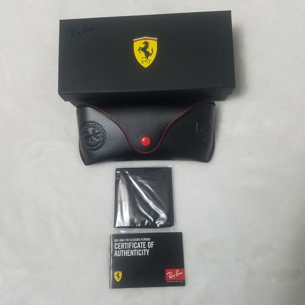 RayBan Ferrari Sunglass And Eyewear Case With Cloth Box Certificate